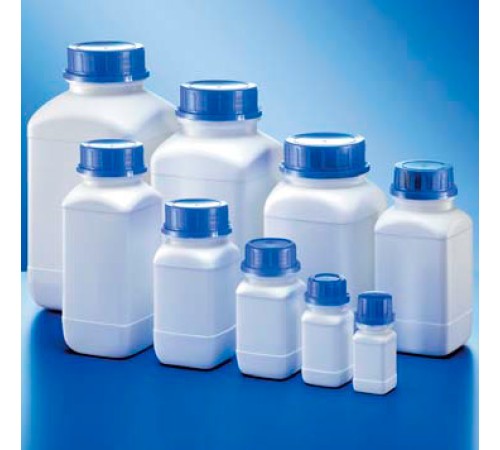 Бутыль Kautex широкогорлая 250 мл, HDPE, квадратная, Ø 45 мм, естественный цвет, без крышки, с сертификатом ООН для твердых веществ Бутыль Kautex широкогорлая 250 мл, HDPE, квадратная, Ø 45 мм, естественный цвет, без крышки, с сертификатом ООН для твердых веществ